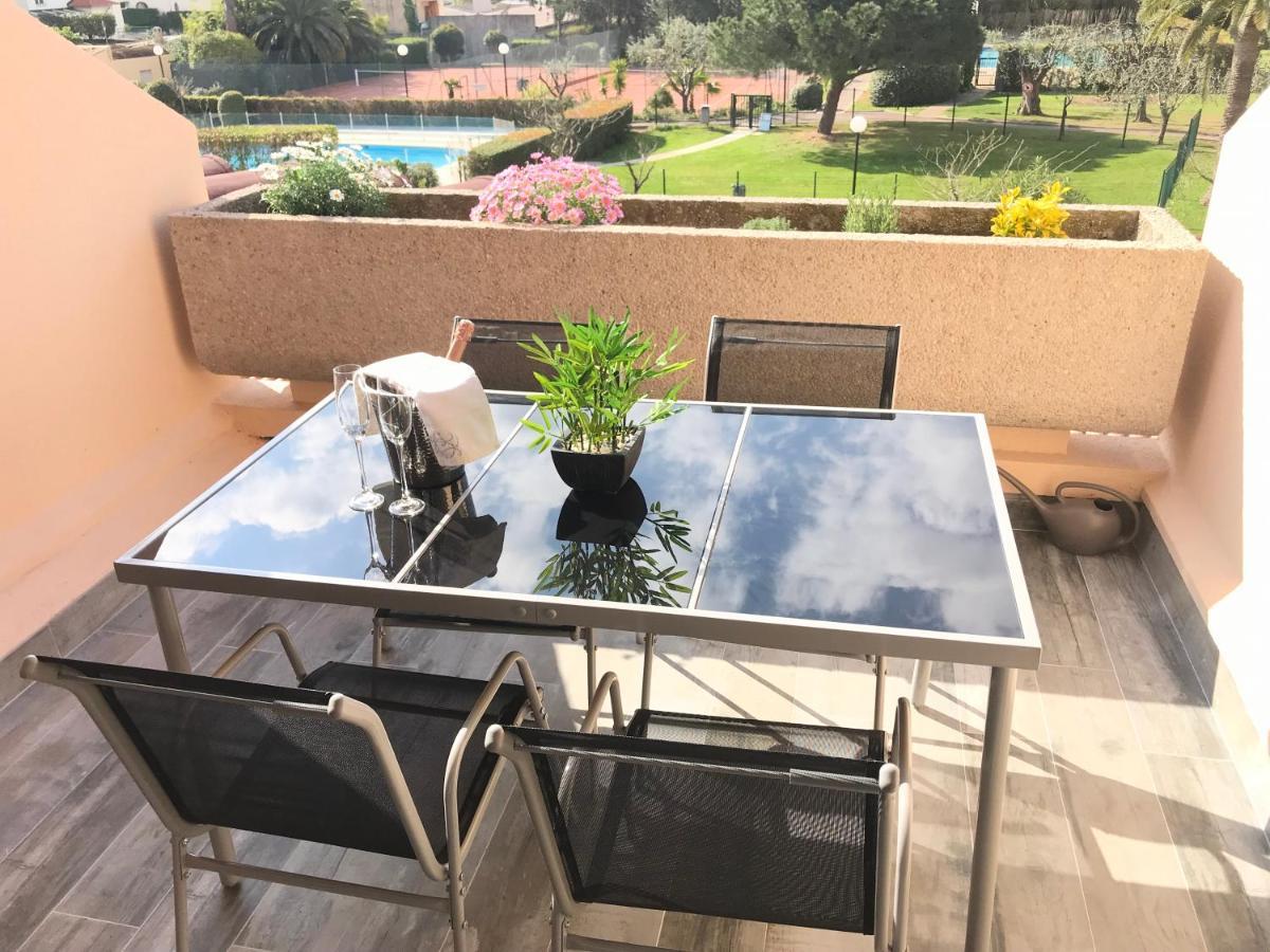 Appartement 2 Pieces, Renove, 2 Piscines+Tennis, Mer, Climatisation Antibes Eksteriør bilde